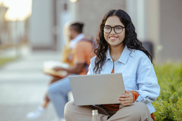 Student learning on campus
